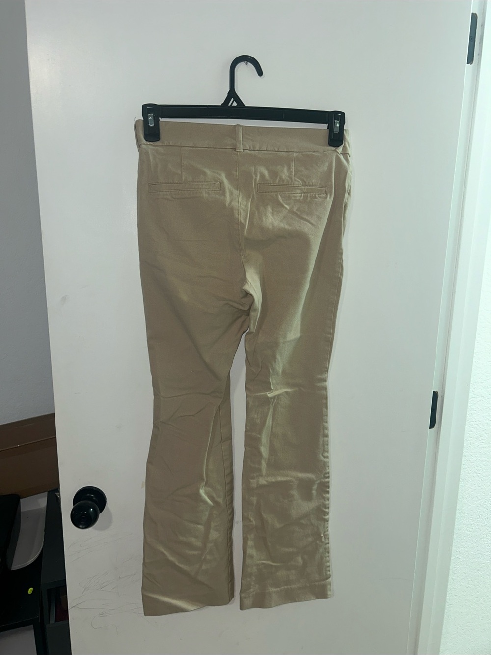 Beige High Rise Pixie Slacks - Picture 2 of 3